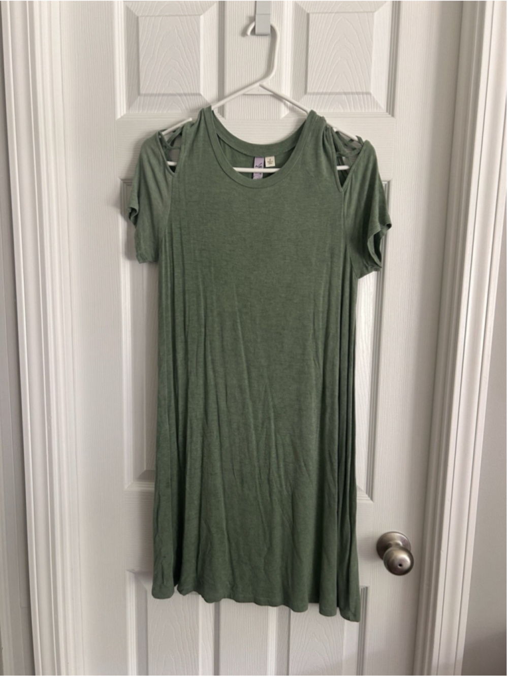 Francesca’s Jersey T-Shirt Dress Green Size S